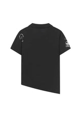 Zip Collar Printed Polo Shirt