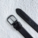 ブラック レース スティッチ ベルト