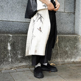 Double-Layered Cropped Wide-Leg Pants