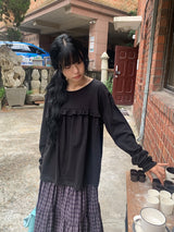 26FW★ [BAONHAUS] コイレン フリル ロングスリーブ Tシャツ
