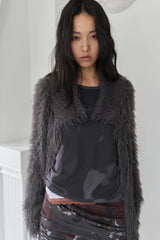26SS★ RAW CUT BLUR GRAPHIC LONG SLEEVE T-SHIRT