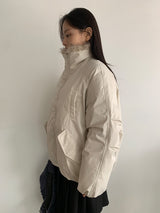Viewpass High Neck Fur Bomber Jacket