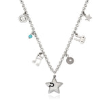 star mix necklace silver