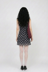 TEDDY CHECK MINI DRESS