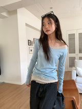 LAYERED TENCEL LONG SLEEVE