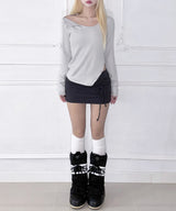 Faint Slit Snap Top (3colors)