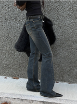 Low slim boots cut pants