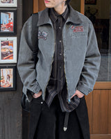 Woven Patch Pigment Work Jacket