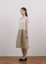 シアープリーツドレス (Light Grey)