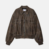 ASCLO Leather Work Jacket (3color)