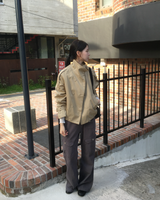Double button short trench jacket