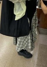 RAW CHECK SKIRT