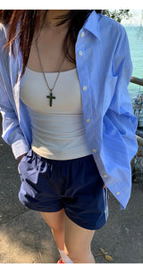 Sora Stripe Cool Loose Fit Shirt