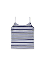 stripe sleeveless (blue)