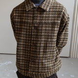 Virgin wool trucker blouson / Olive