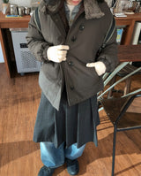 Qumi High Neck Wool Padding Jumper