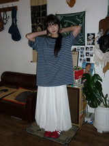[unisex] Canich Stripe Color Matching Short Sleeve Tee