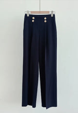 Loire Two-Button Wide Slacks