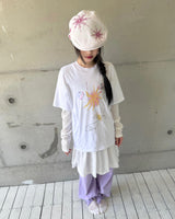 レイヤードプリーツロングスリーブ