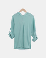 Joa Hooded Roll-Up Long-Sleeve T-Shirt