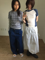 Back - Banding Wide Denim (1color)