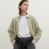 (Z-BL-4239)ESSENTIAL LINEN LOOSE FIT SHIRT