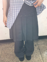 ヒカ レイヤードスカートパンツ