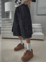 Root Stitch Cargo Bermuda Denim Pants
