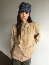 Trucker Washed Jacket (2color)