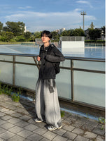 スモーキーウォッシュドワイドスウェットパンツ