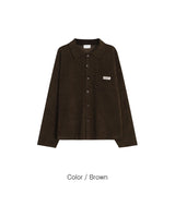 (UNISEX) Corduroy Shirt Cardigan