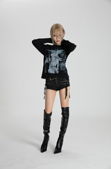 SEXXDEVIL "COMBAT" Graphic LS TEE