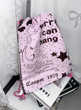 Light Pink Drawstring Bag