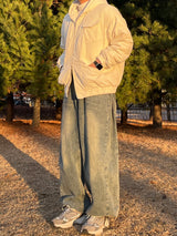 Corduroy Hood Padded Jacket