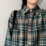 Week oversized fit checkered shirt
