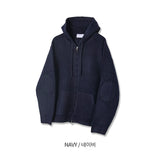 No.1076 Mニットフードジップアップ (7color)
