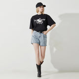 Silver Apple T-shirt (Black)