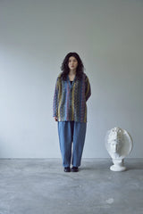 BOUCLE BOHEMIAN HERITAGE CARDIGAN (Blue)