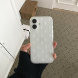 フラワーレース柄スマホケース (matte)