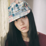 vintage patchwork cap green