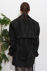 TRENCH BELT JACKET_NAVY