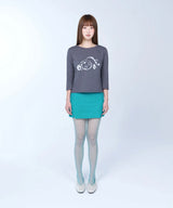 Drift flow 3/4 sleeve tee - CHARCOAL