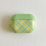 melon check glossy airpods case