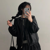 luxe no collar leather jacket