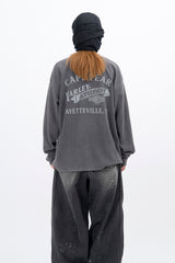 アメリカンヴィンテージウォッシュドワッフル長袖Tシャツ