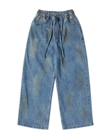 26SS WOMAN ダーティウォッシュドワイドデニムパンツ