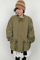 Regular half-neck night jacket (3color)
