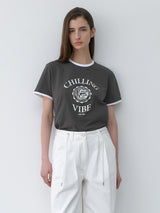 (T-7042)TWO-TONE VIBE TEE
