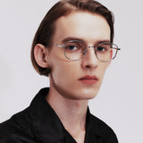 Knouun polygon titanium glasses CODE. 102. E Silver