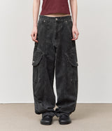 Rounding Dyeing Cargo Pants (2color)
